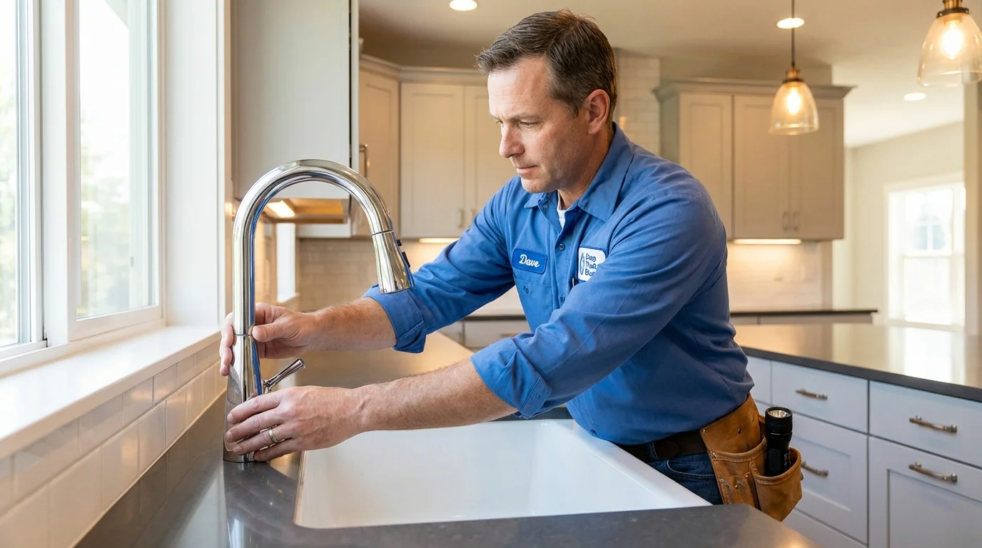 Kitchen faucet installation by Johns Plumbing LLC in Northridge